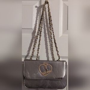 Dollhouse Gold and Silver Purse with Ornate Design